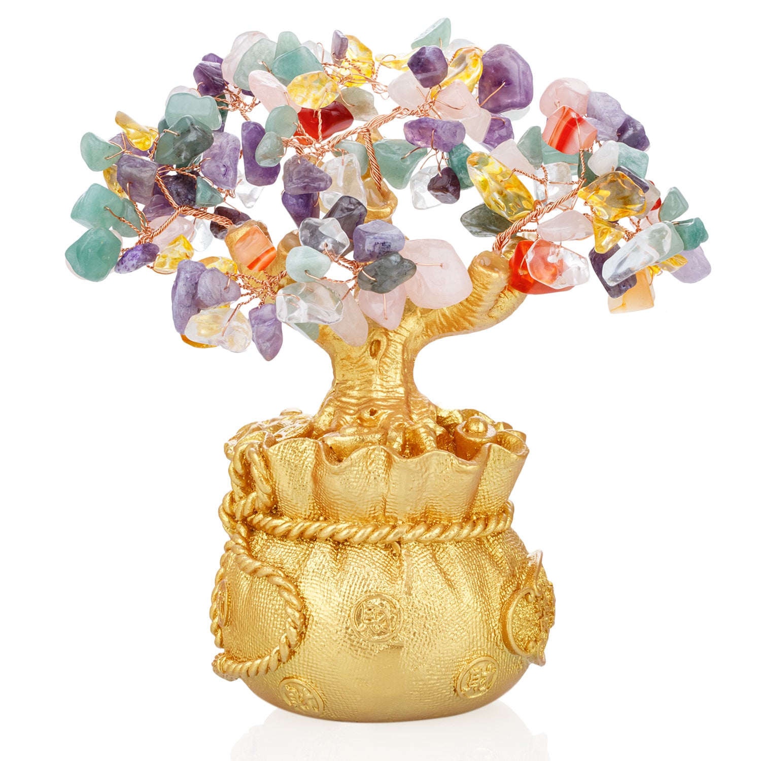 Boules Cristal feng shui 7 chakras et mandala - Les Precieux des Elfes