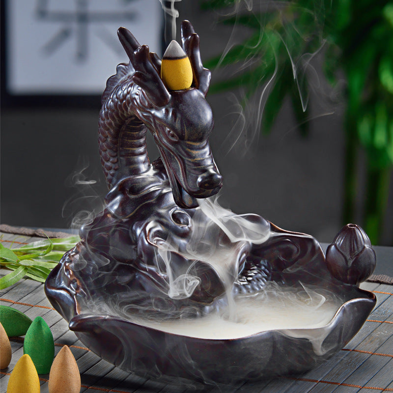 Dragon Incense Burner Backflow Incense Holder