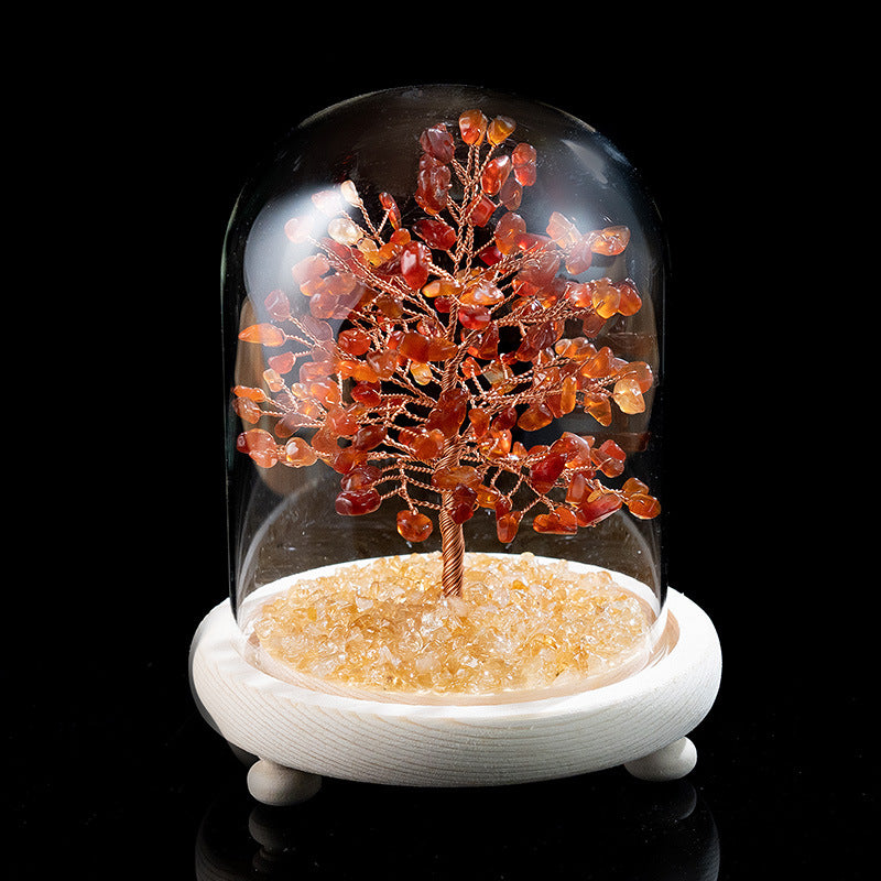 6.3inch Height Lighting Tree of Life Statue Crystal Tree