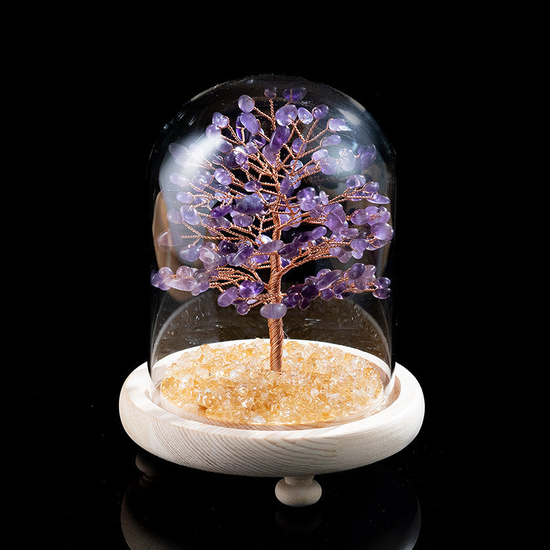 6.3inch Height Lighting Tree of Life Statue Crystal Tree