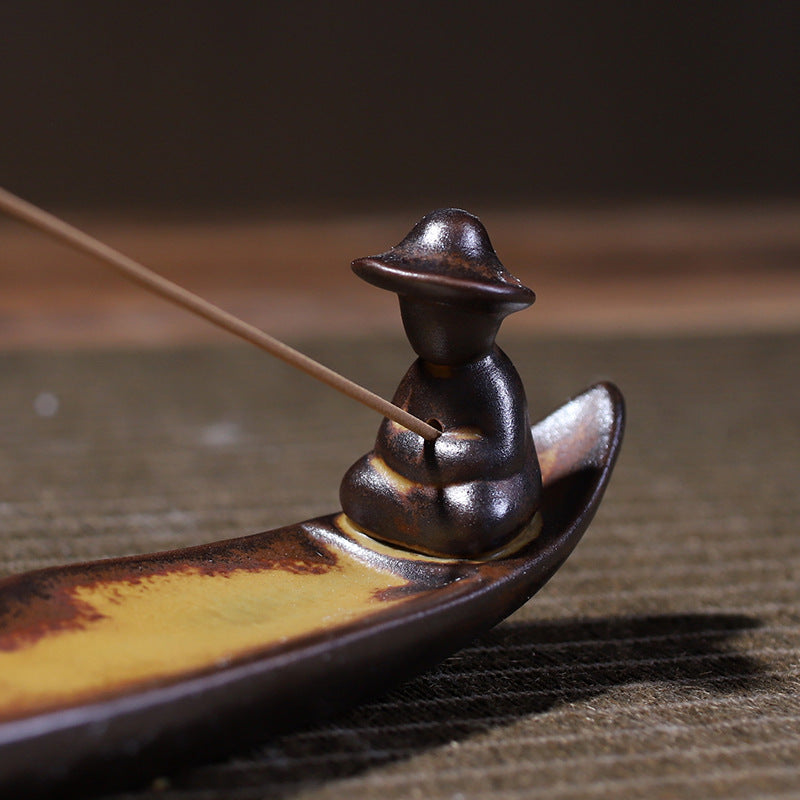 Fishing Boat Incense Holder Incense Stick Holder