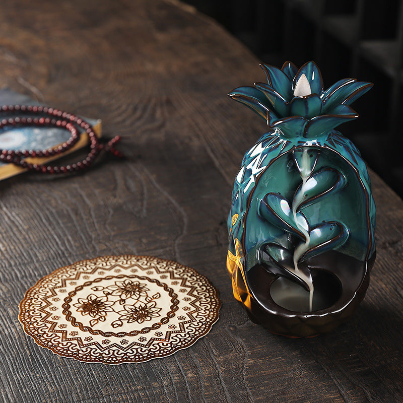 Pineapple Incense Burner Backflow Incense Holder