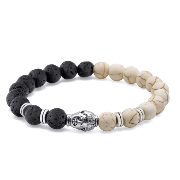 Buddha Feng Shui Titanium Beaded Bracelet