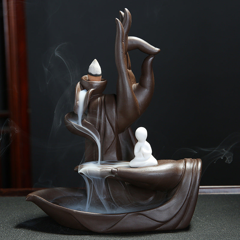 Buddha Hand Incense Burner Backflow Incense Holder