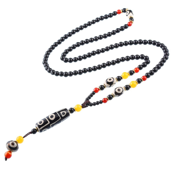 Dzi Beads Tibetan Necklace