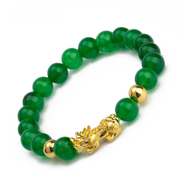 Natural Green Jade Pi Xiu Bracelet