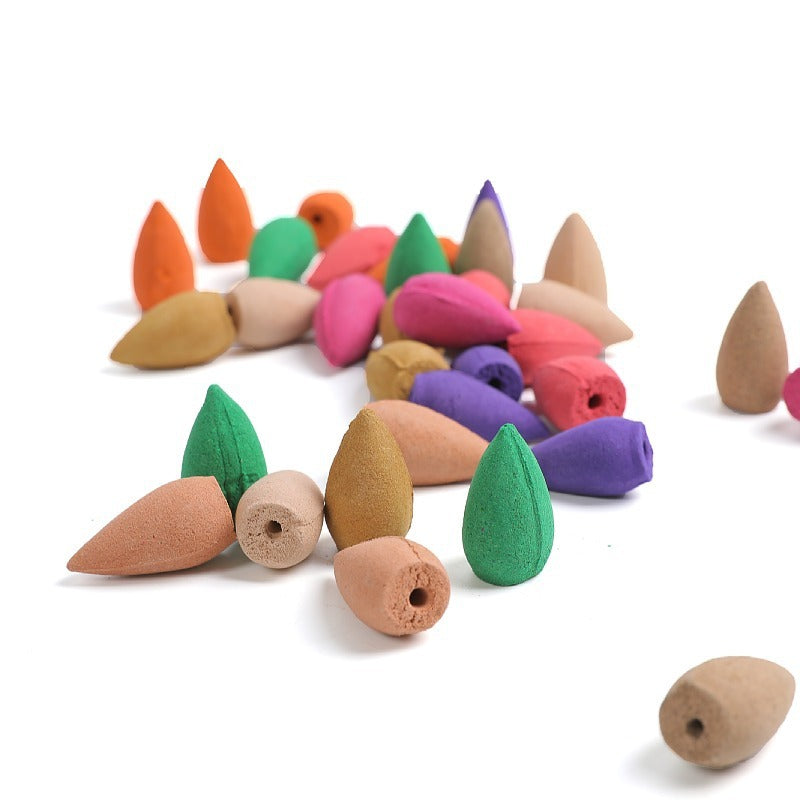 180pcs Mixed Natural Scents Backflow Incense Cones