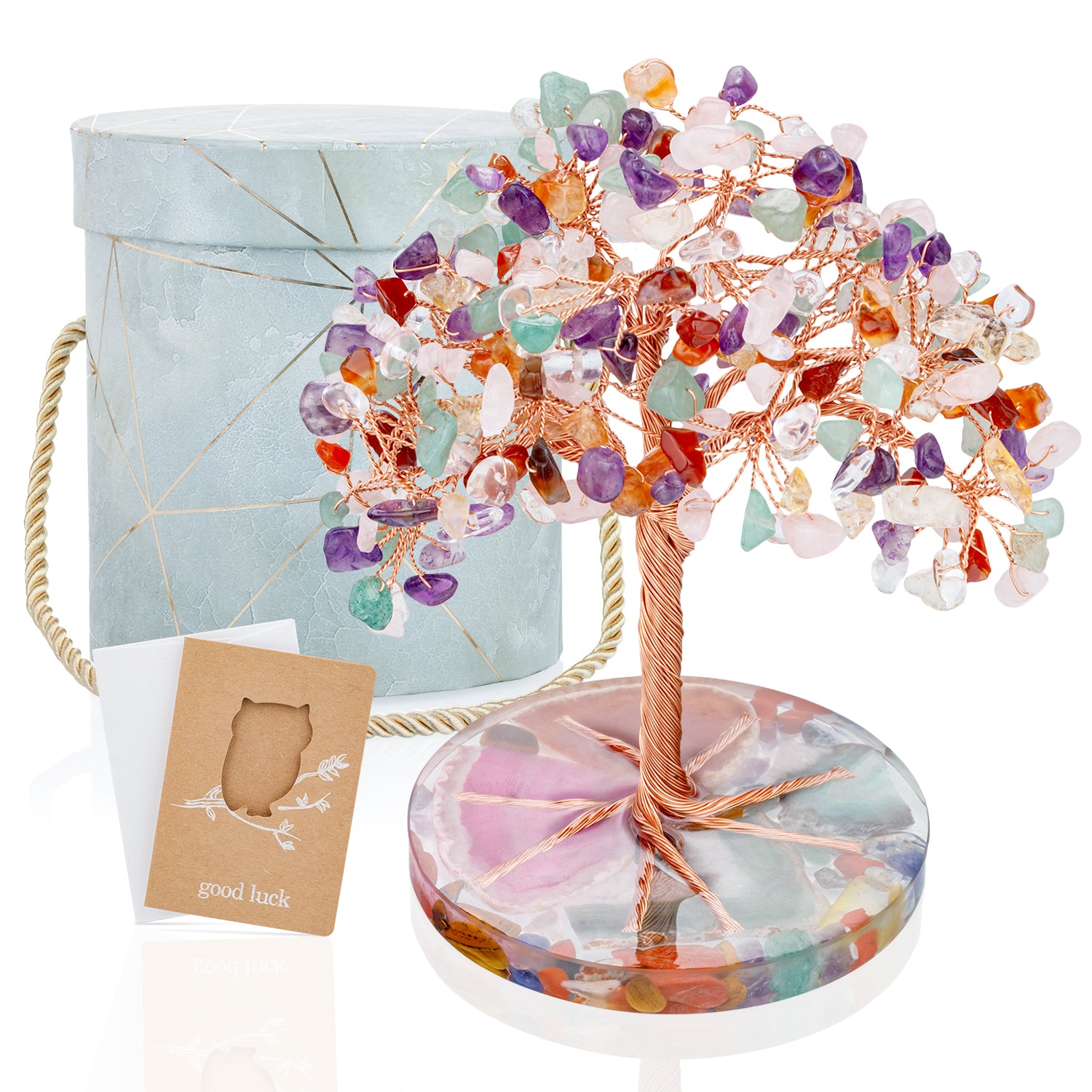 5.5inch 7 Chakra Healing Crystals Stones Tree – Zenbless