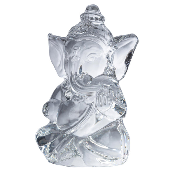 Ganesha Hindu Quartz Crystal Sculpture