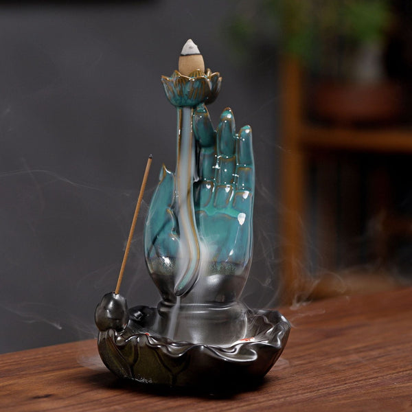 Mudra Backflow Waterfall Incense Burner