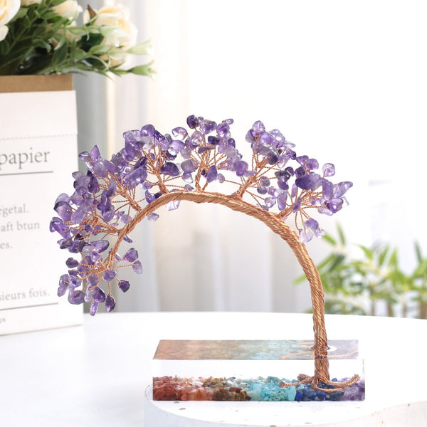 5.0 Inches Healing Crystal Tree Statues