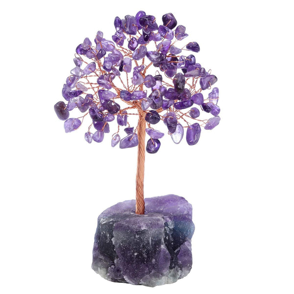 5inch Amethyst Healing Crystal Tree Of Life Statue