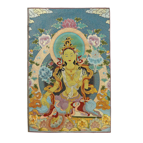 Silk Embroidery Tibetan Thangka