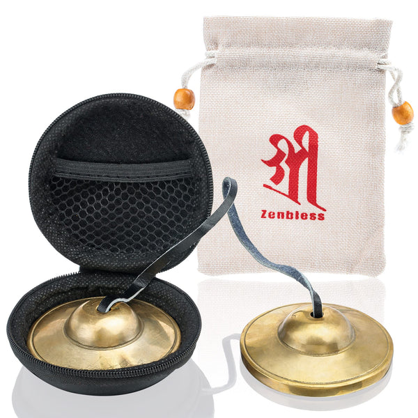 ZenBless Chime Bells Finger Cymbal Tingsha Bell Meditation Instruments